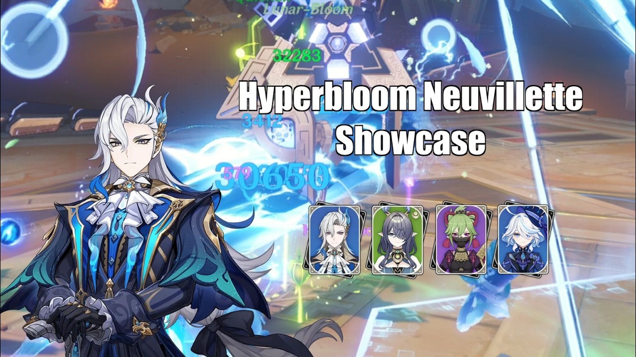 Neuvillette in Hyperbloom Team Showcase [C0R0] | Genshin Impact