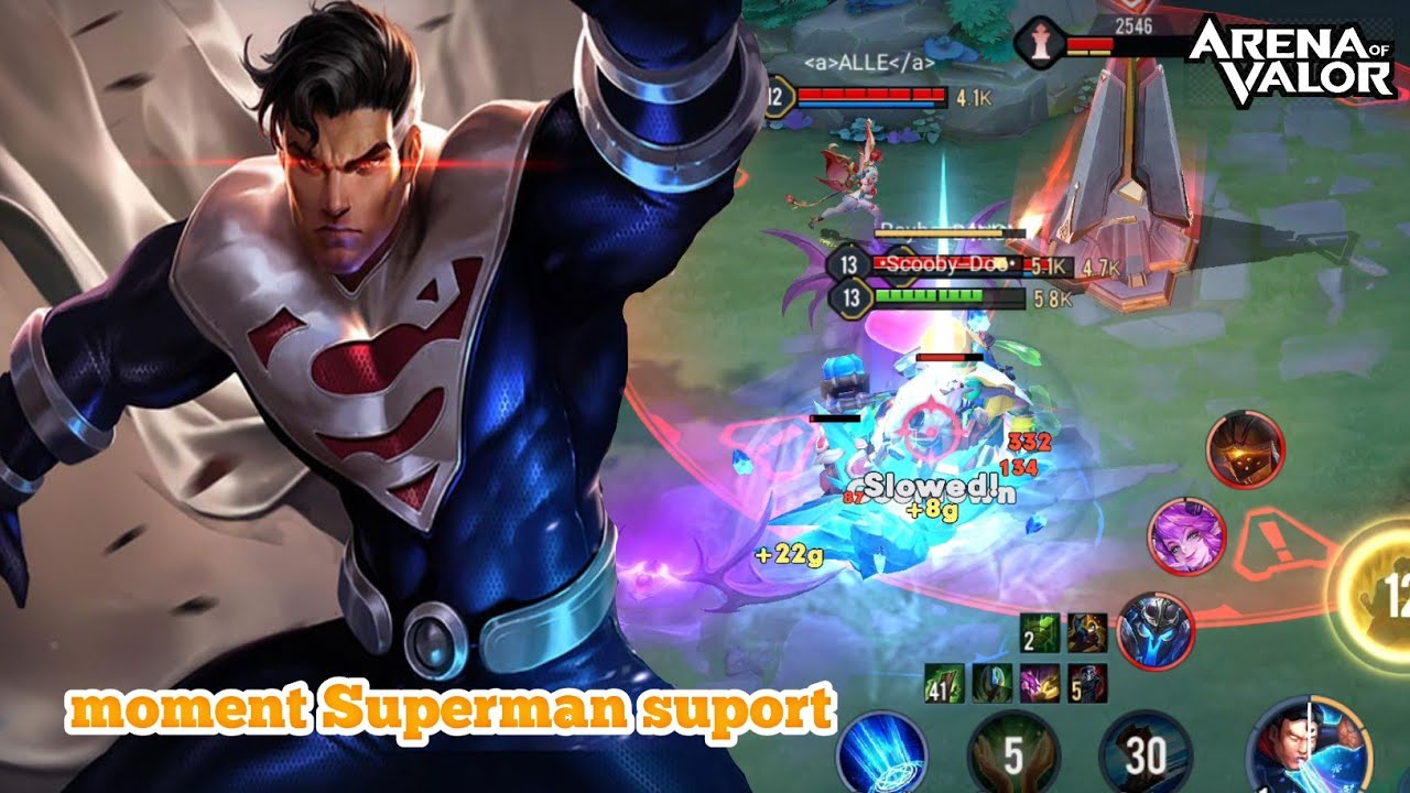 AOV : SUPERMAN SUPORT PERUSAK WAR ARENA OF VALOR
