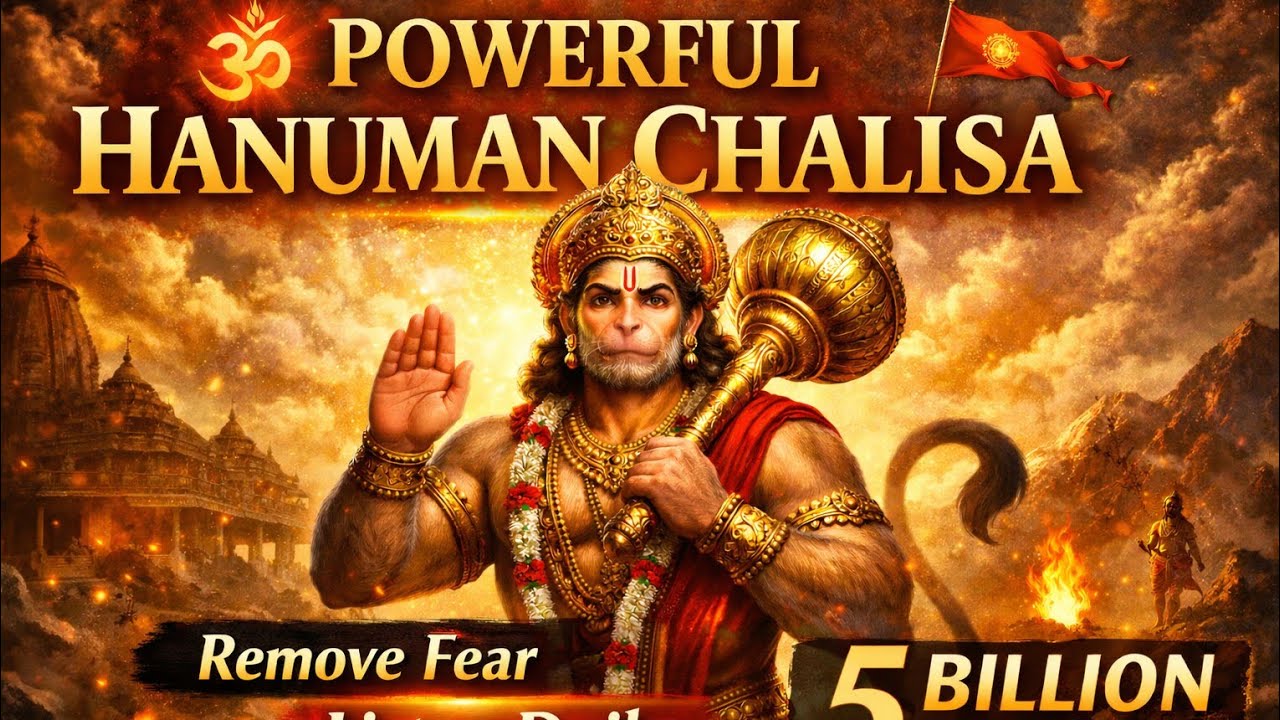 Hanuman Chalisa Fast | Jai Hanuman Gyan Gun Sagar | Spiritual Energy #HanumanChalisa