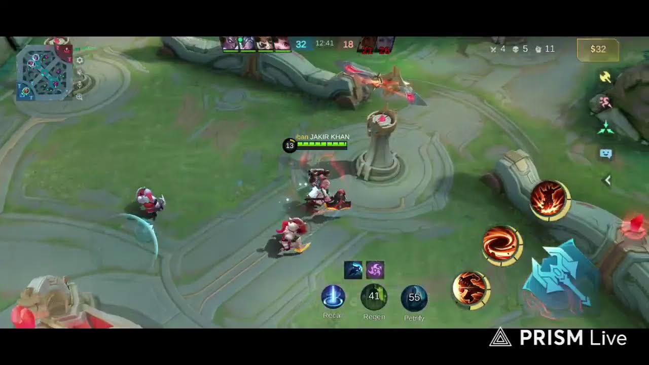 Live streaming of Game of BD