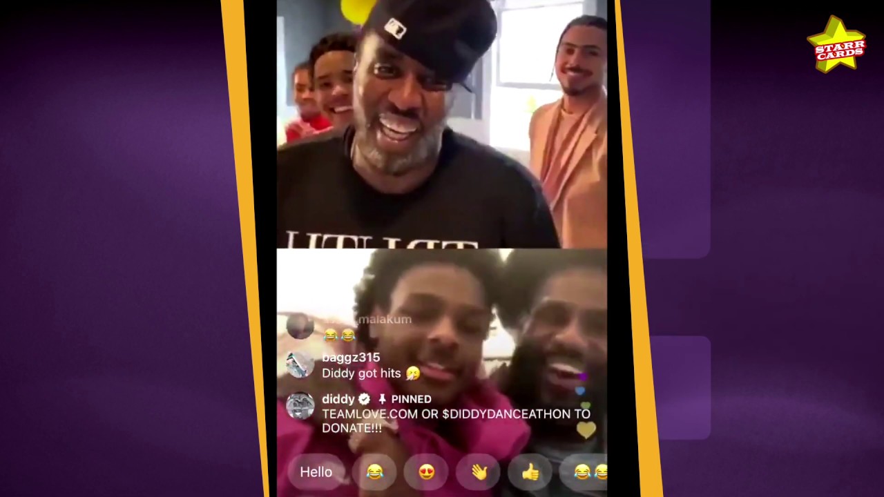LeBron James and Bronny join Diddy on his Instagram Live in support of healthcare workers