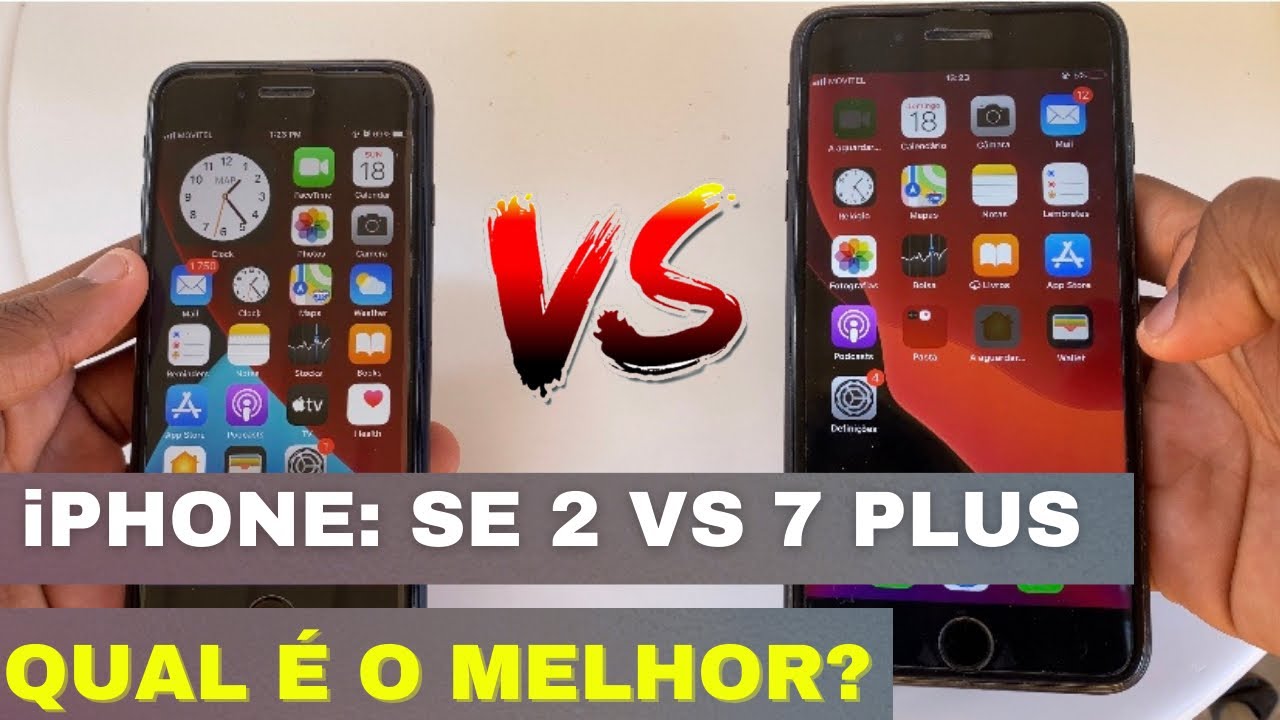 iPhone SE 2020 VS iPhone 7 Plus! Qual é o MELHOR? [ Comparativo 🔥🤯]