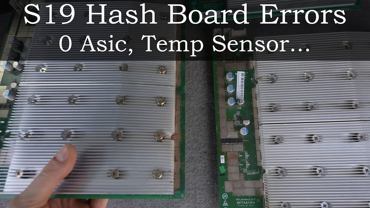 Ошибки хэш-платы S19 — 0 Asic, датчик температуры, электронные ошибки