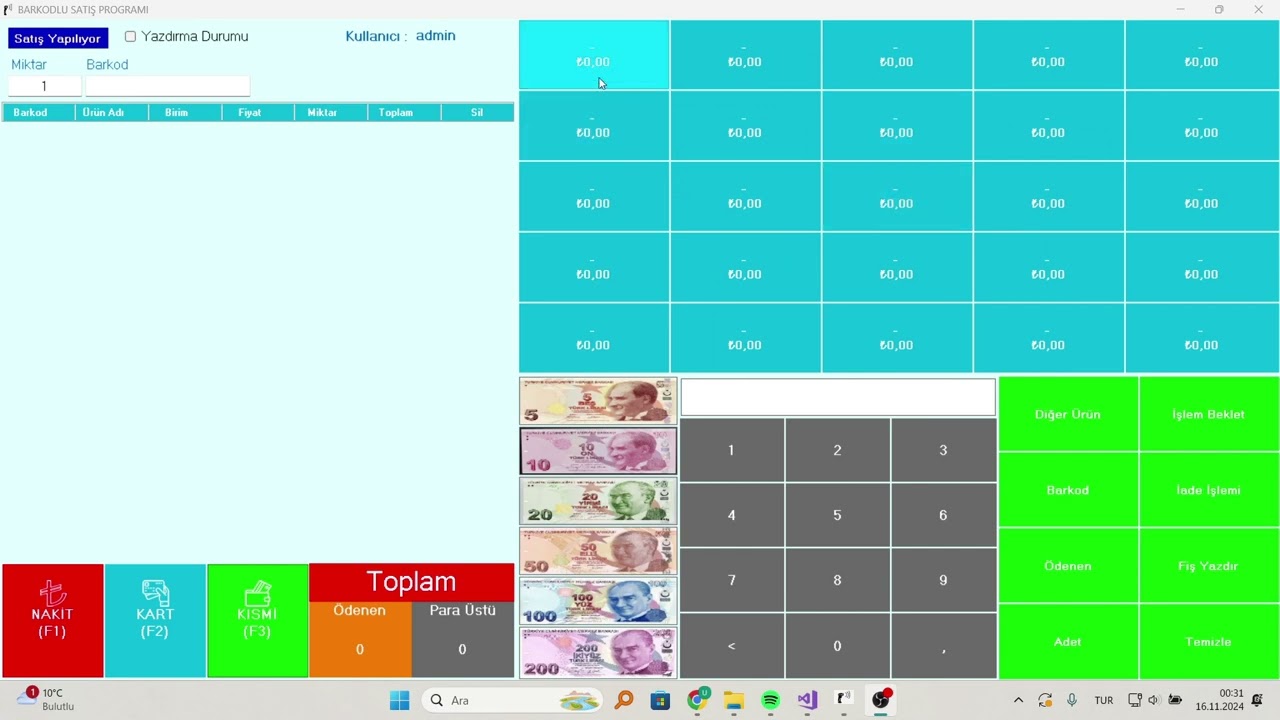 Barkodlu Satış Programı