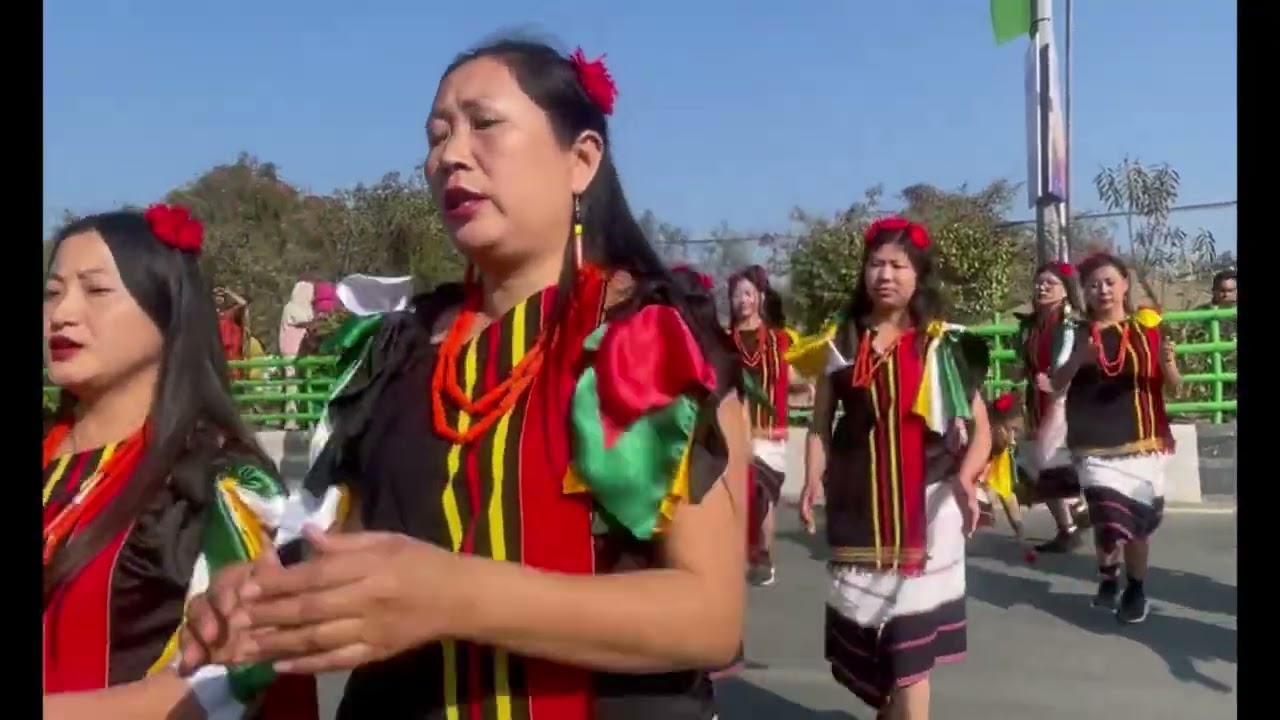 77th  Republic a day celebration at Imphal @Mao Naga Dance troupe 