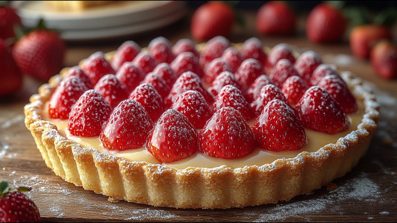 Клубнично-ванильный торт с заварным кремом 🍓 Лучший летний торт на свете!