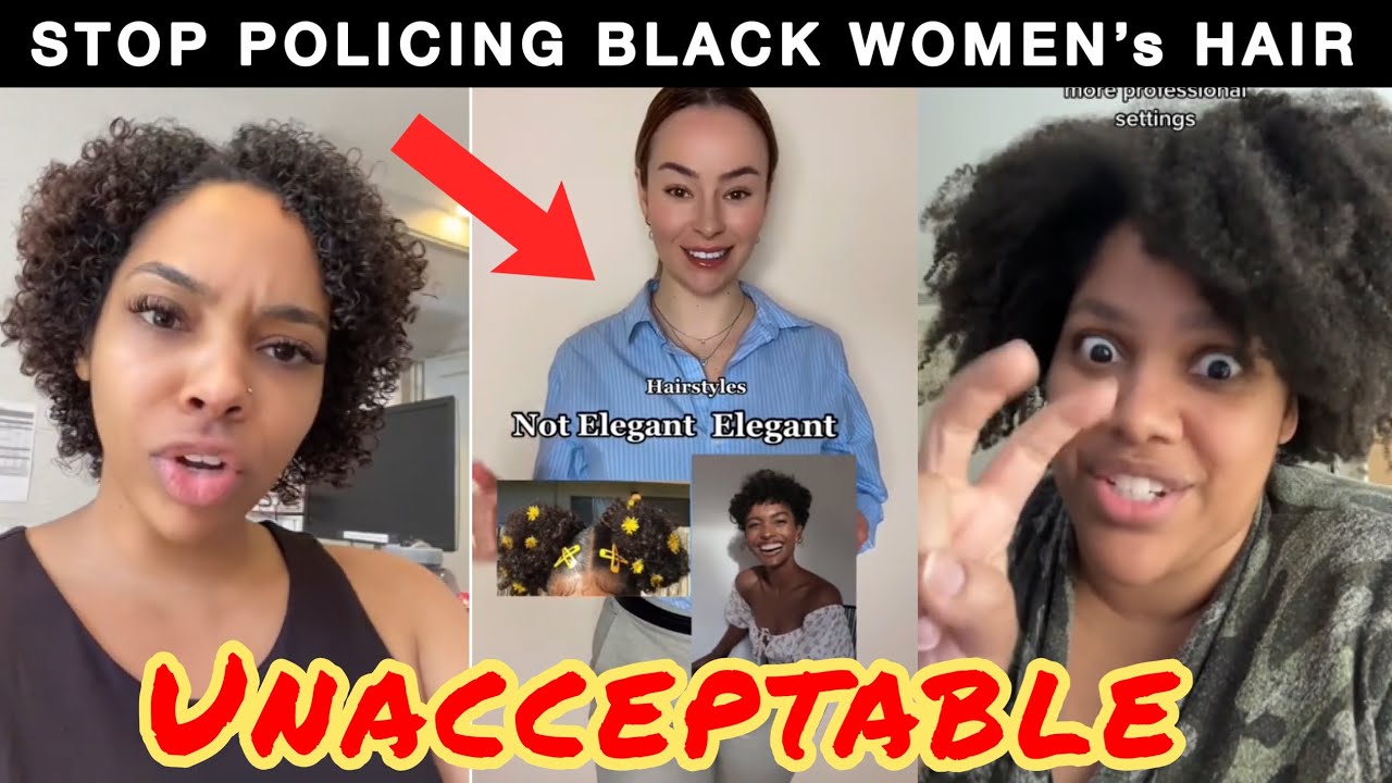 WHITE WOMAN says BLACK HAIR is not Elegant…