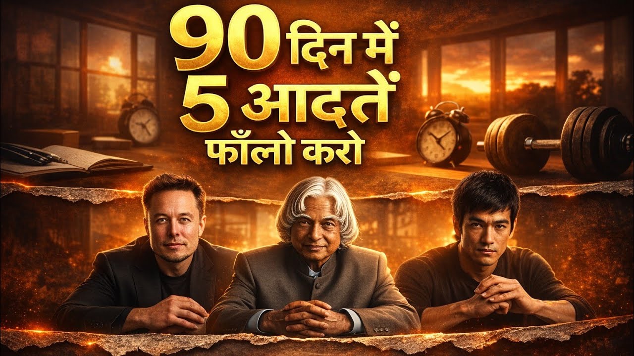 90 दिन में 5 आदतें बदल लो – जिंदगी खुद बदल जाएगी | 90 Days Challenge