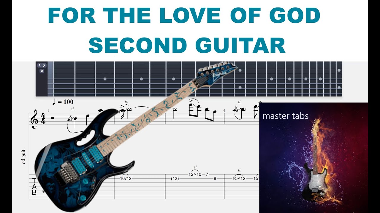 FOR THE LOVE OF GOD 2 #STEVE VAI# |Guitar Tab| TUTORIAL#Mastertabs#BestFreeYoutubeMusic#FREE CHORDS#