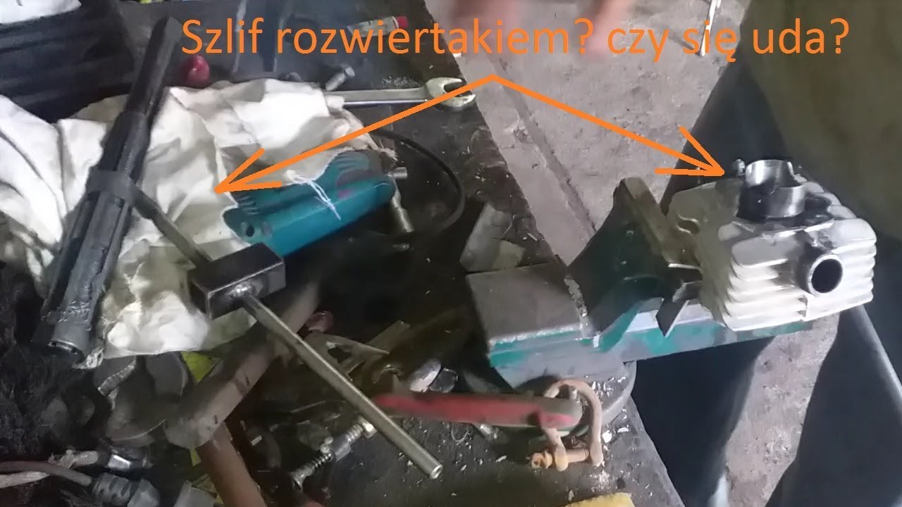 Szlif rozwiertakiem, czy się uda? Reanimacja przytartej motorynki cz.2.