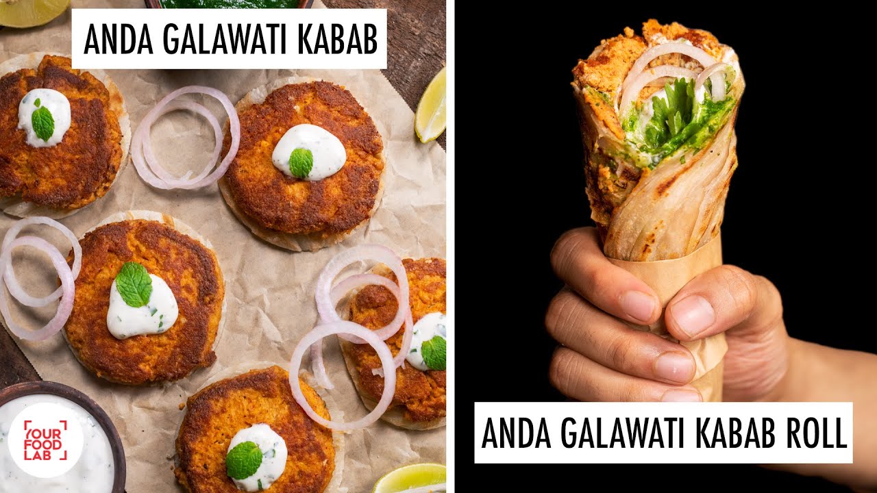 Anda Galawati Kabab Recipe | Egg Galawati Kabab Roll | Chef Sanjyot Keer