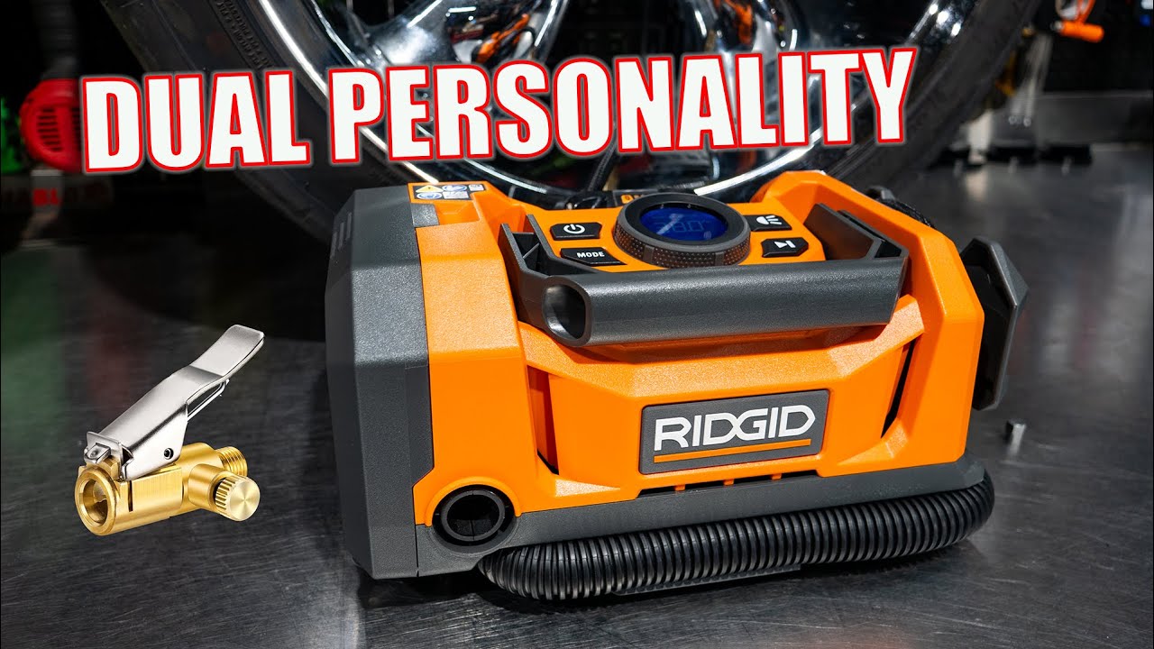Up to 160 PSI!! RIDGID 18V Hybrid Dual Function Inflator Review [R86051B]