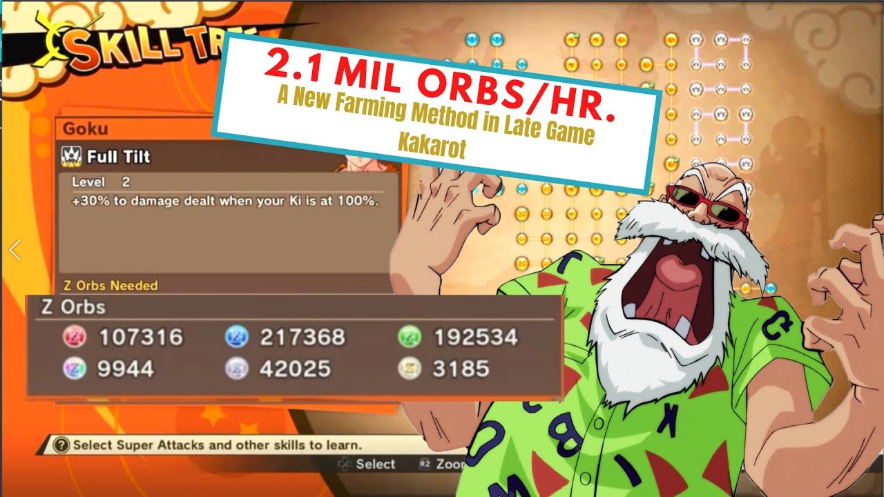 Tips and Tricks: Farming Z Orbs Project Kakarot