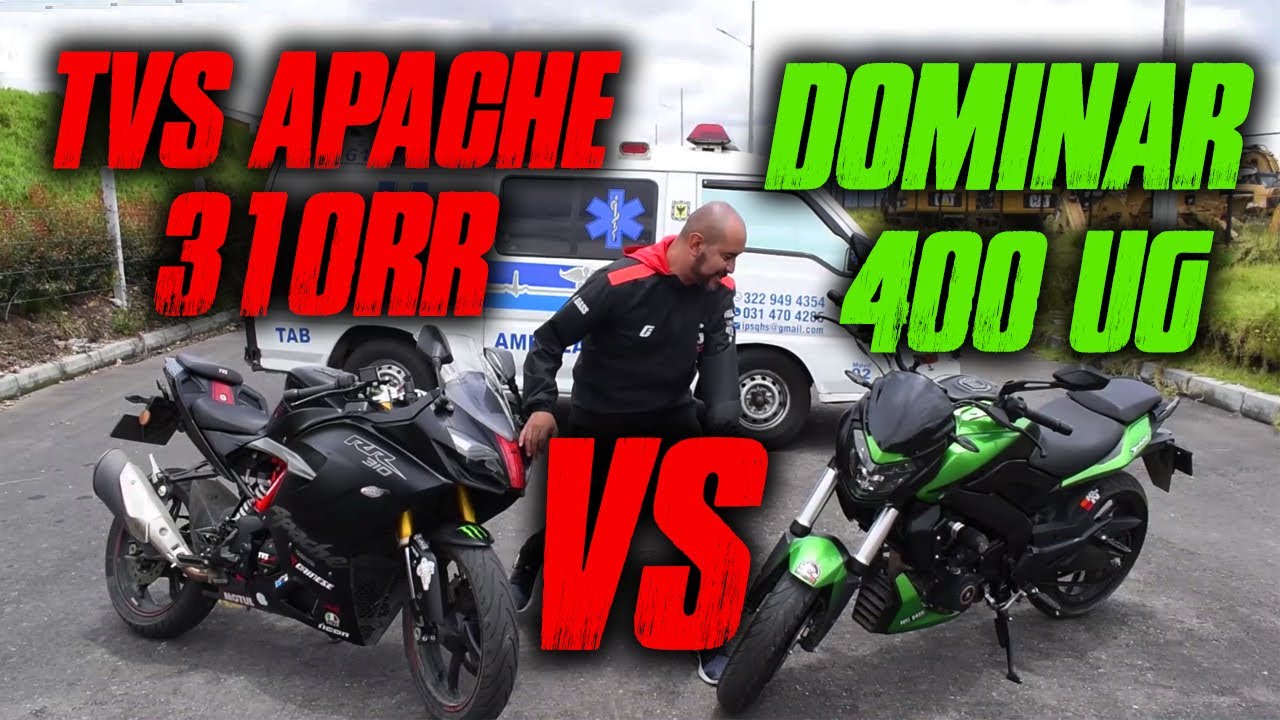 DOMINAR 400 UG VS APACHE 310RR Drag Race 🤯