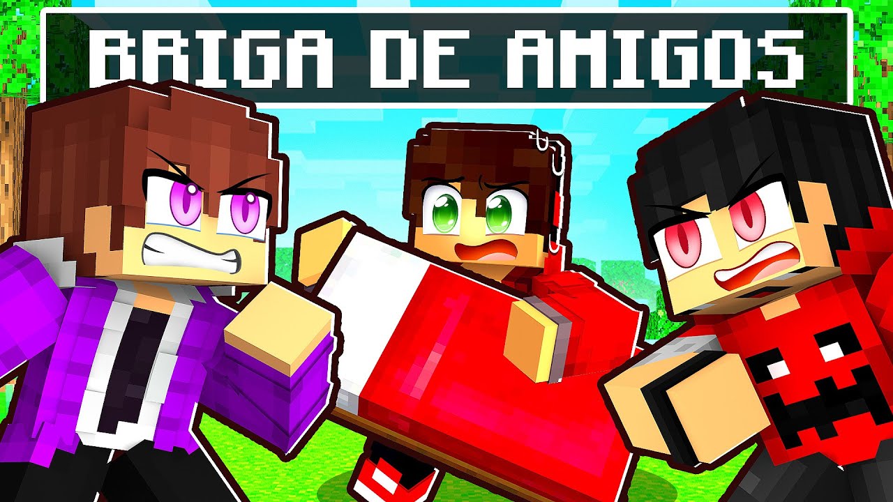 BRIGA de AMIGOS no BEDWARS no Minecraft