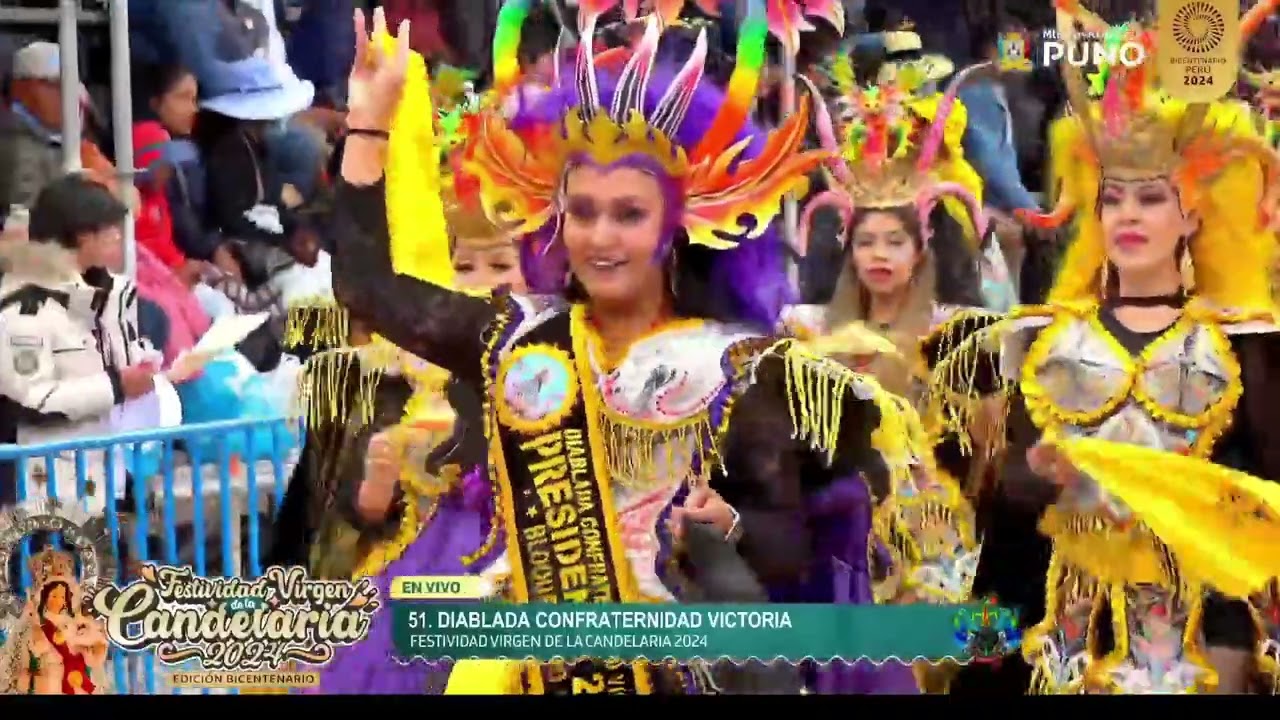 #Puno: Candelaria 2024. #Parada: Diablada Confraternidad Victoria