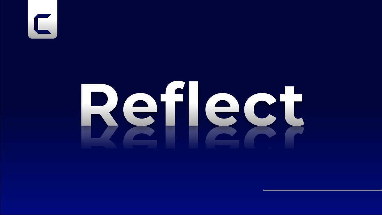 Reflected Text Animation | Camtasia 2021