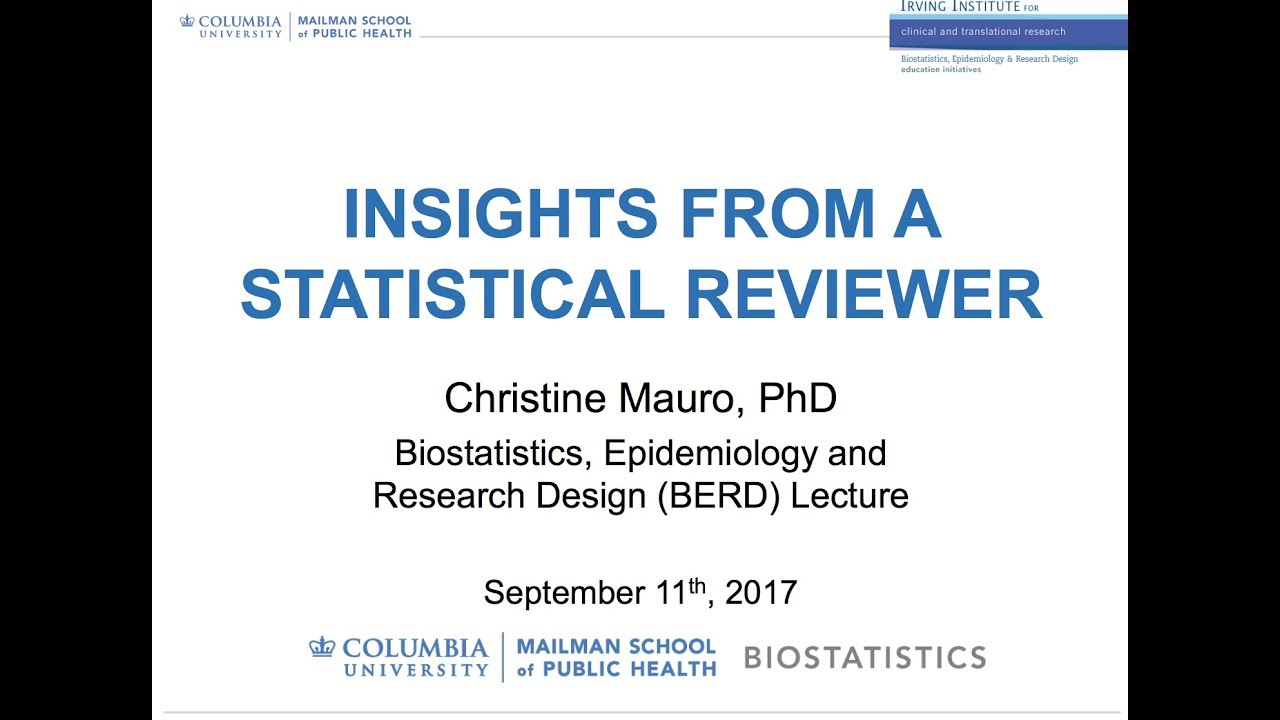 What to expect from your statistical reviewer