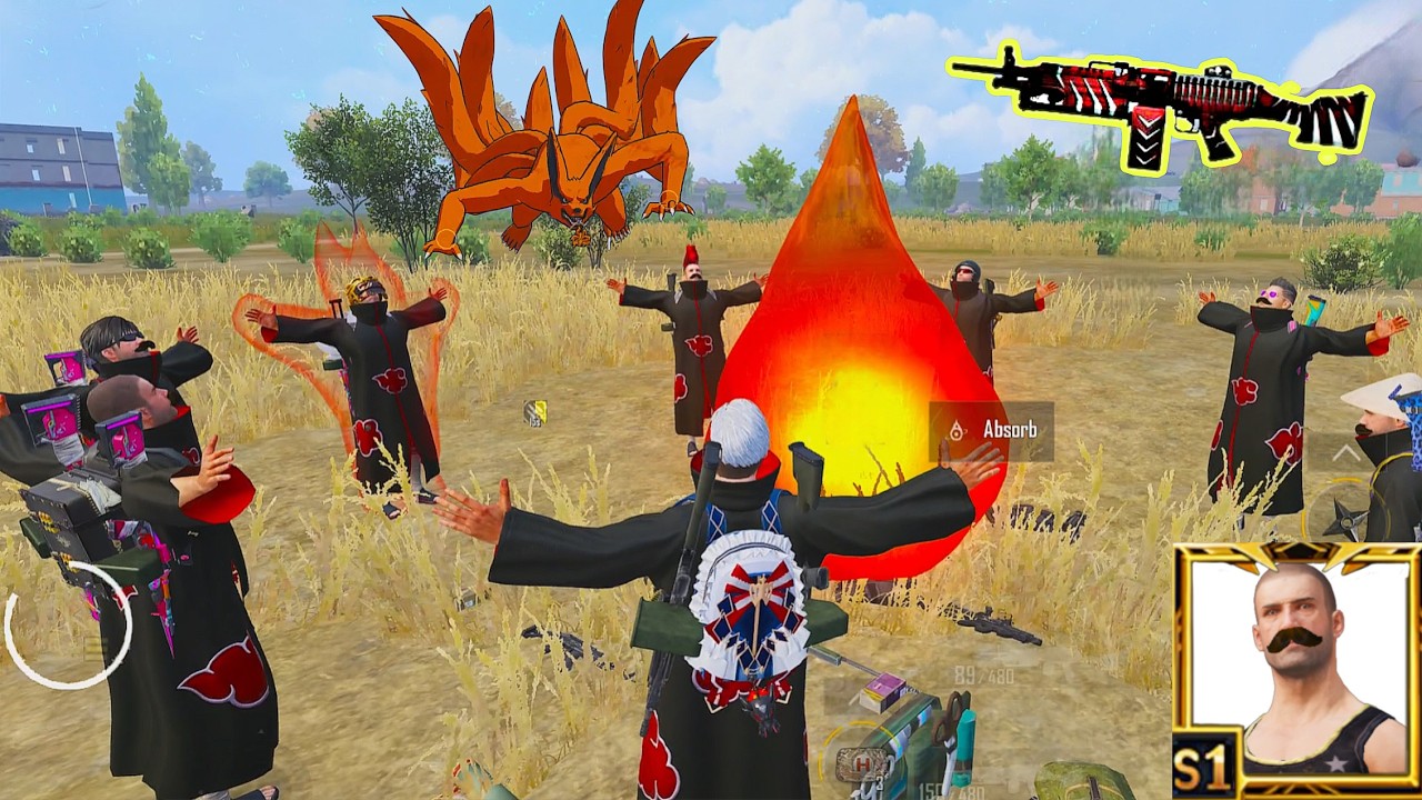 Victor Akatsuki против Kurama 🦊🔥 ОБНОВЛЕНИЕ PUBG Mobile 4.5