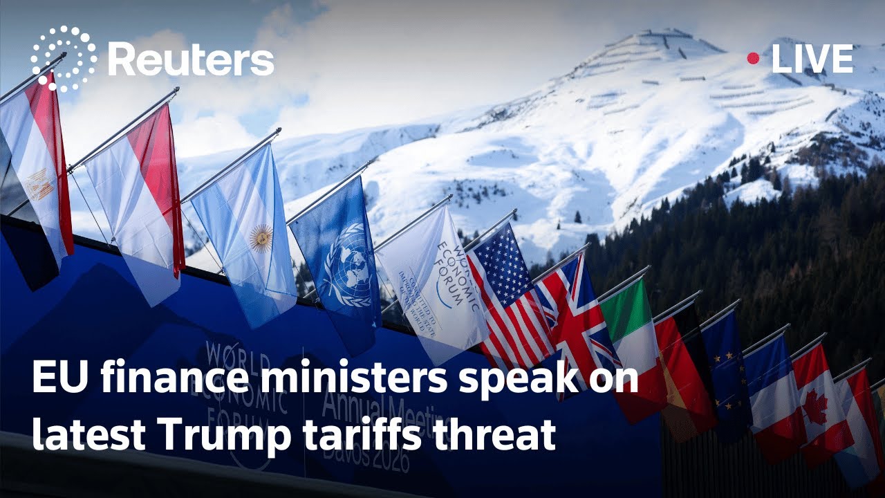 LIVE: EU finance ministers speak on latest Trump tariffs threat | REUTERS