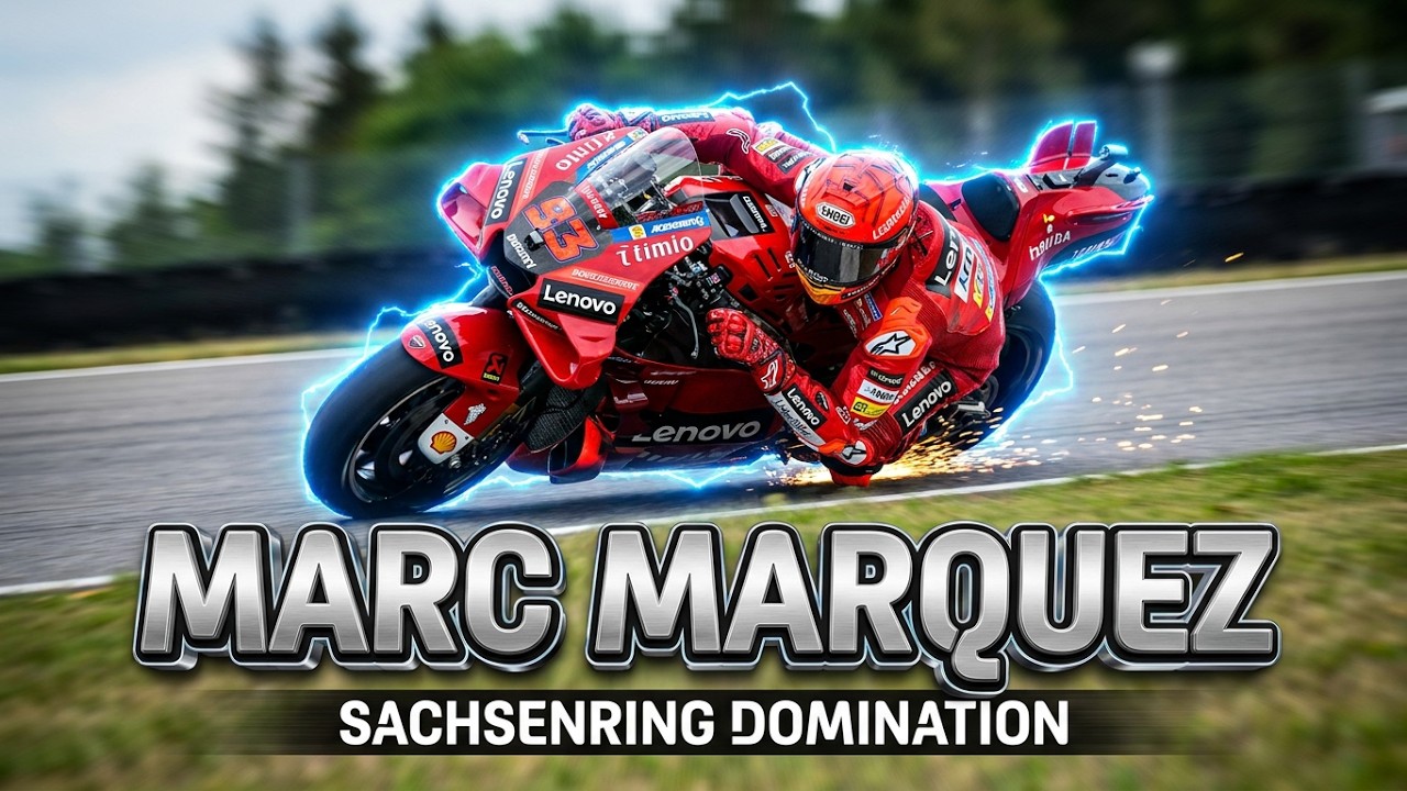 MotoGP 25 Sprint & Grand Prix at Sachsenring Marc Marquez Ducati Lenovo Team 8 Laps!