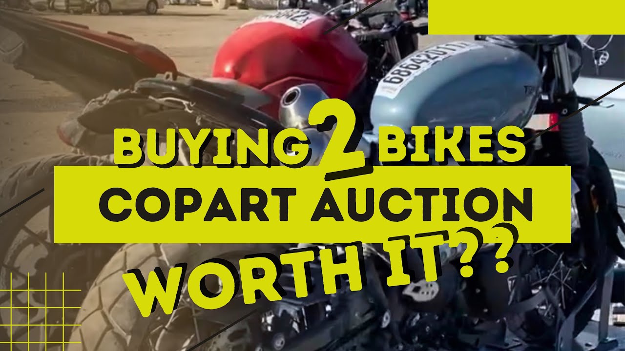 Buying motorcycles from COPART AUCTION… (episode 1) was it worth it??