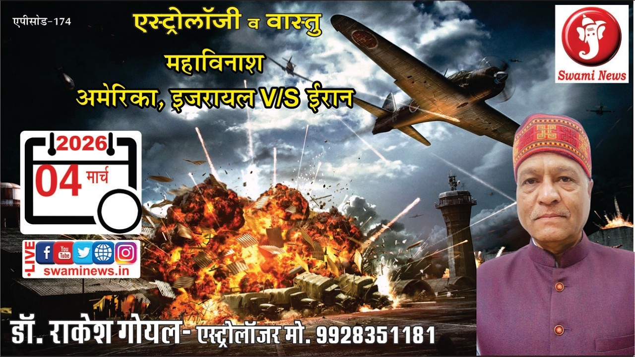 एस्ट्रोलॉजी व वास्तु  ll अमेरिका, इजरायल V/S ईरान l lएपीसोड -174