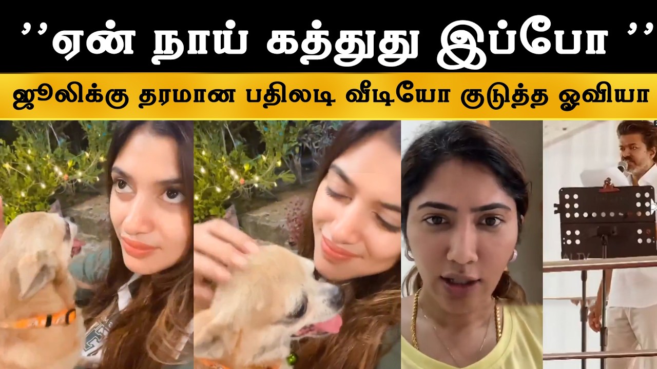 Oviya gives a quality reply to Julie | Actrees Oviya Reply To Julie | Tvk Vijay Speech