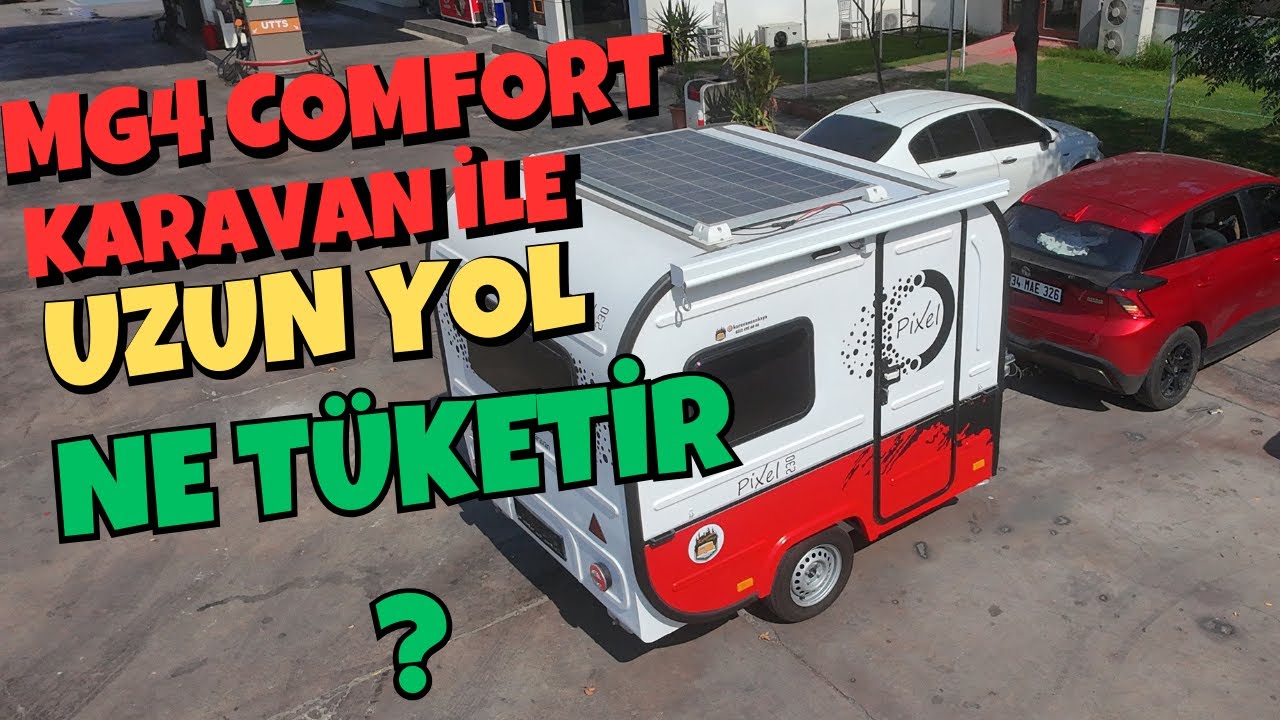 MG4 Comfort + karavanımız ile uzun yol deneyimimiz- Pixel 230 #karavan #mg4 #elektrikliaraba #abrp