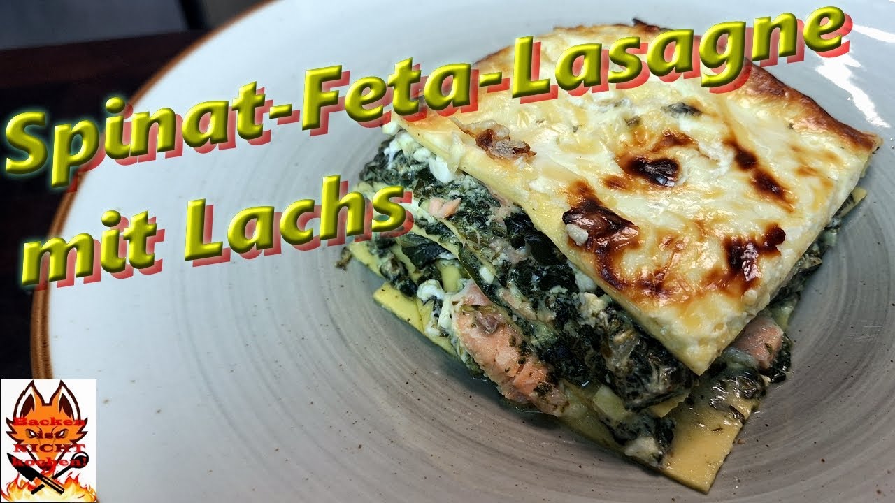 Spinat-Feta-Lasagne mit Lachs
