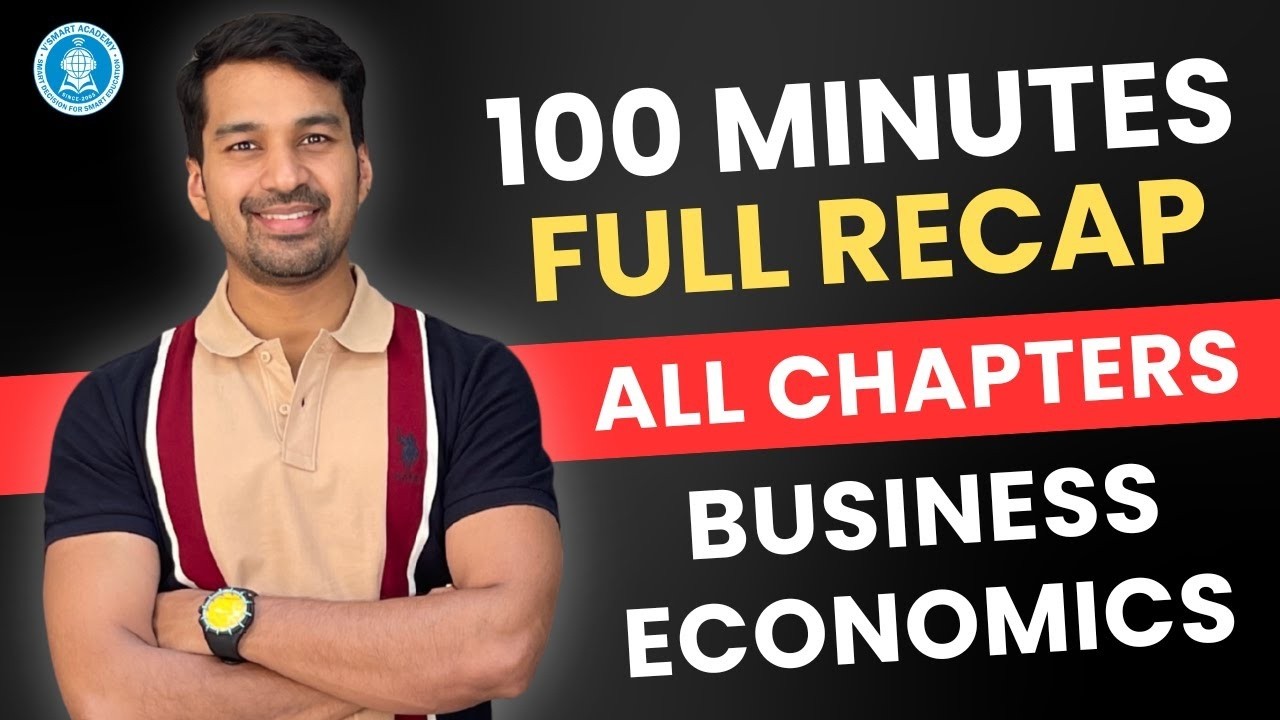 CA Foundation Economics Sep 2026 - Full Glance ALL CHAPTERS Formulae, Numerical & Expected Questions