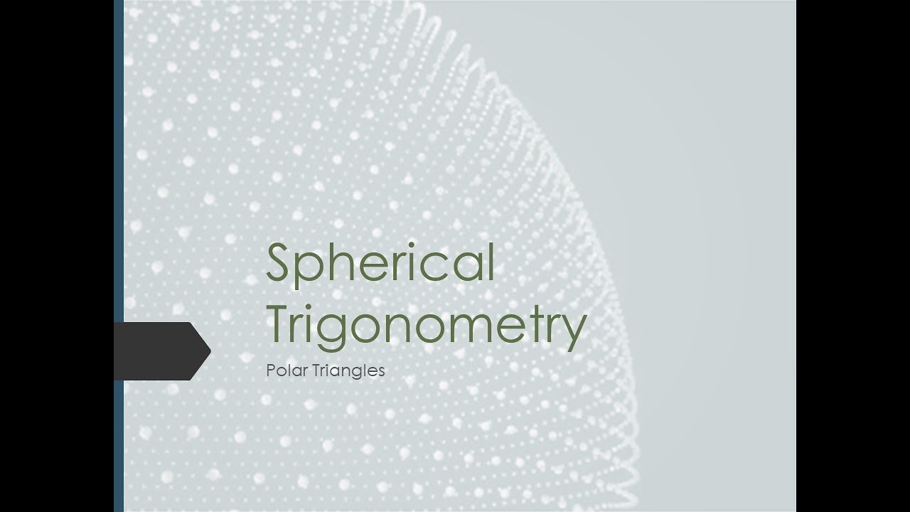 Polar Triangles - How Cool Is That?