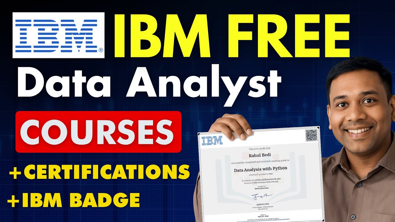 IBM दे रहा है: 5 FREE Data Analyst Courses + Certification | Don't Miss 🔥