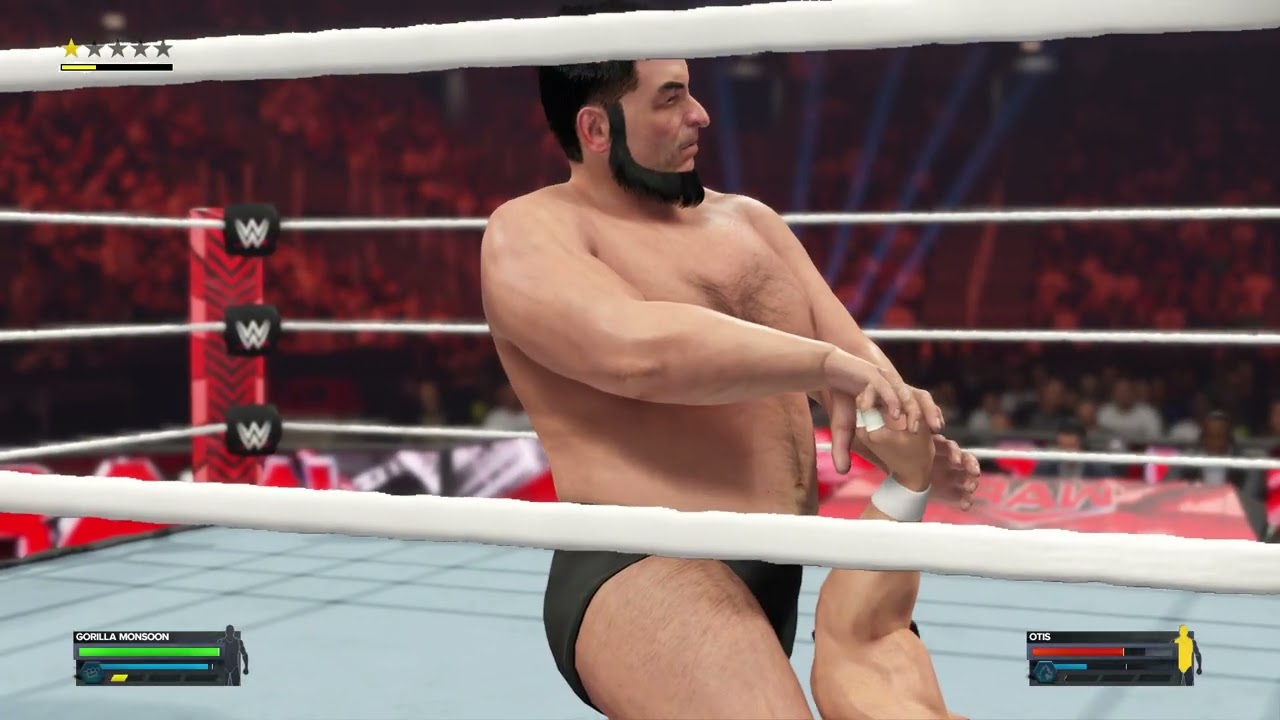 WWE 2K24 Gorilla Monsoon VS Otis