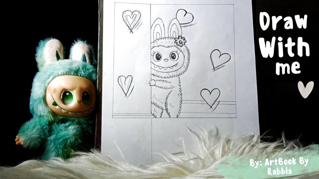 How to Draw cute Labubu Doll  | Step-by-Step Cute Sketch Tutorial | ArtBook By Rabbia