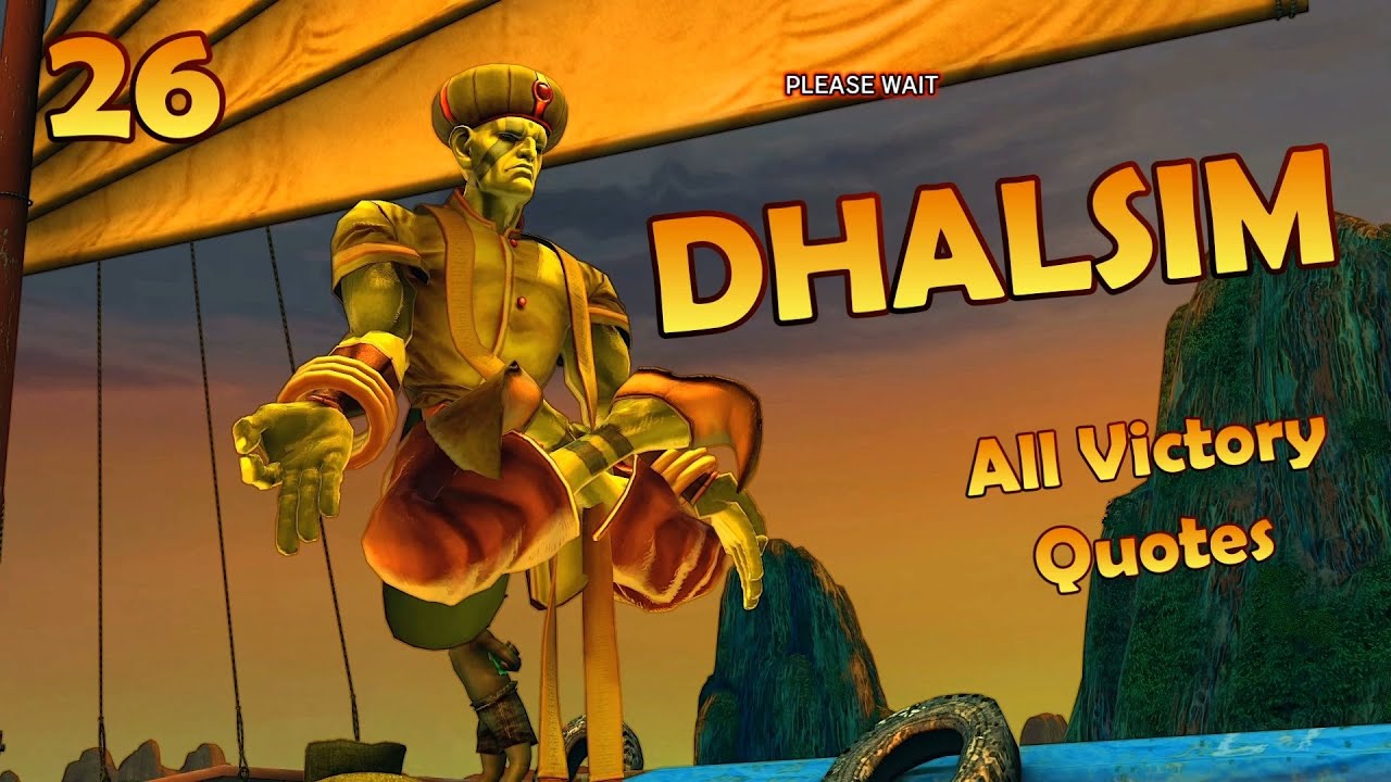 Dhalsim - All Victory Quotes ( ARCADE MODE ) / Ultra Street Fighter 4
