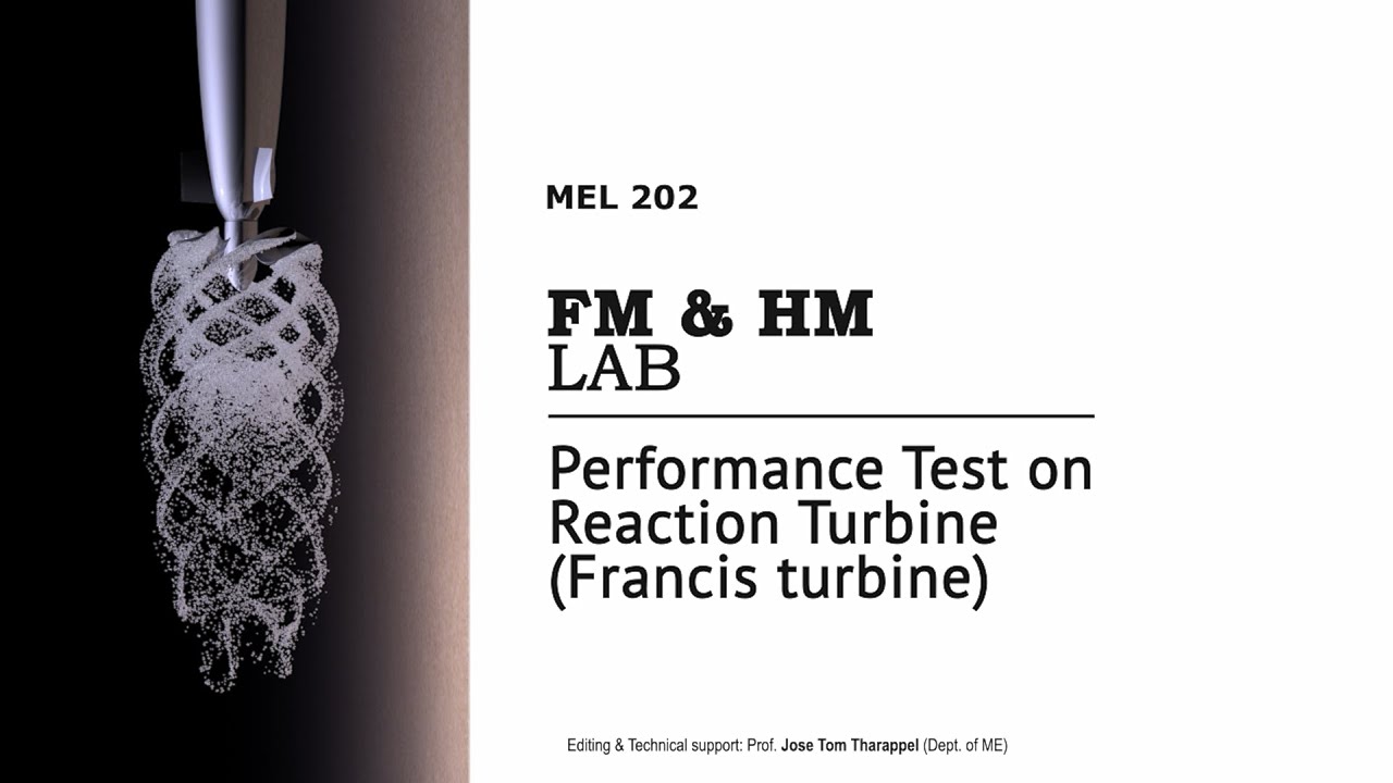 Performance Test on Reaction Turbine | FM & HM Lab | MEL202 | KTU | ME SJCET
