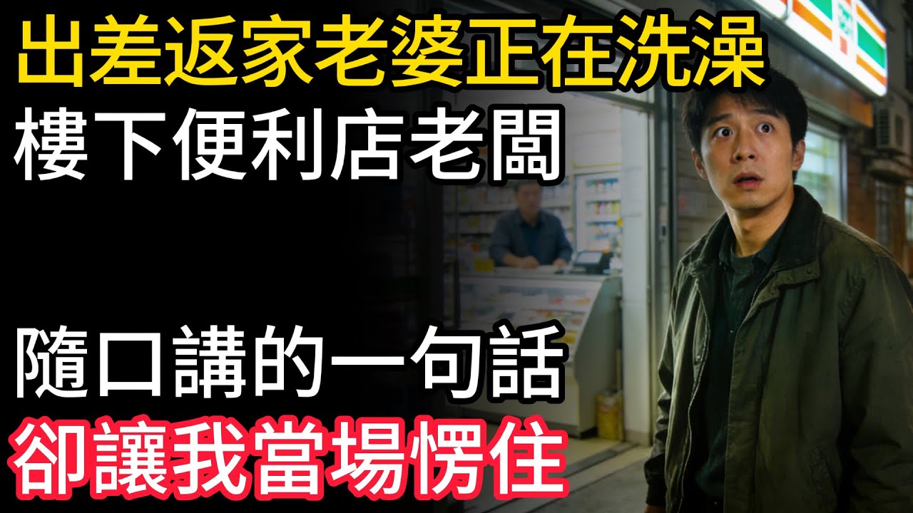 出差返家老婆正在洗澡，樓下便利店老闆，隨口講的一句話，卻讓我當場愣住。