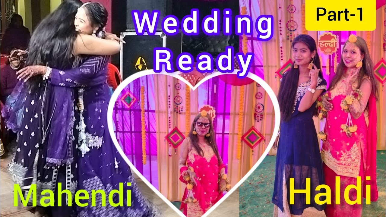 हल्दी मेहंदी function🤩शादी me धमाल  #wedding #vlog #youtube #viral #trending