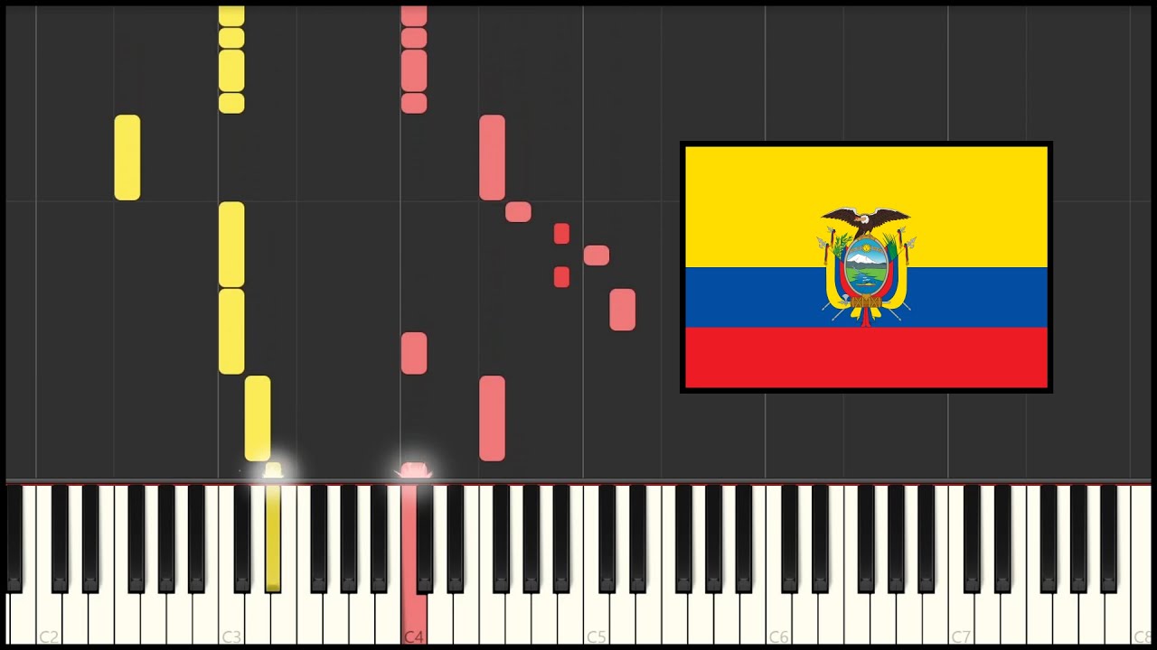 Ecuador National Anthem - Salve, Oh Patria (Piano Tutorial)