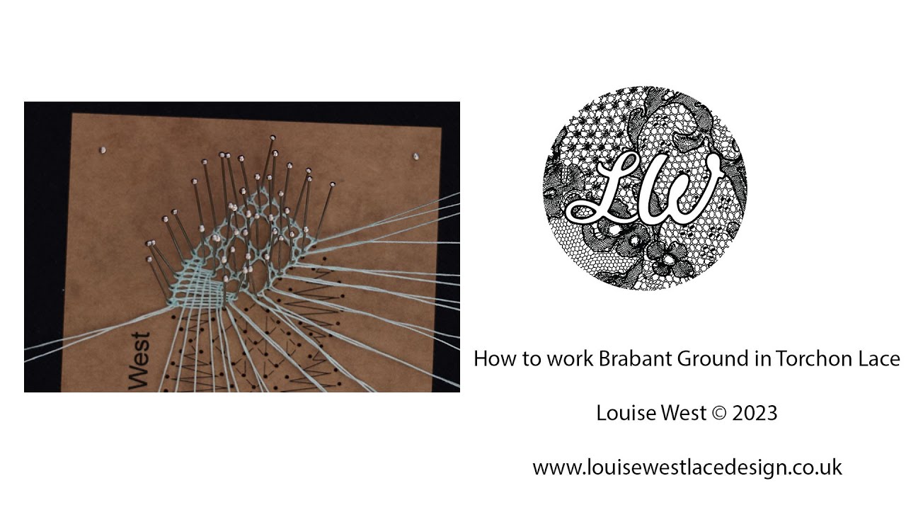 How to work Brabant ground on Torchon Bookmark in bobbin lace