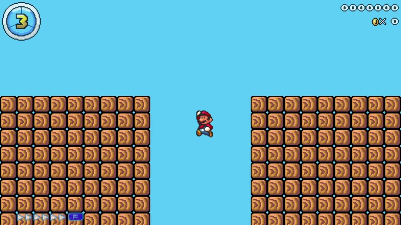 Mario Editor (ME) Custom Level - Bottomless Pit