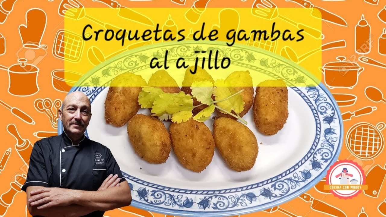 Croquetas de gambas al ajillo