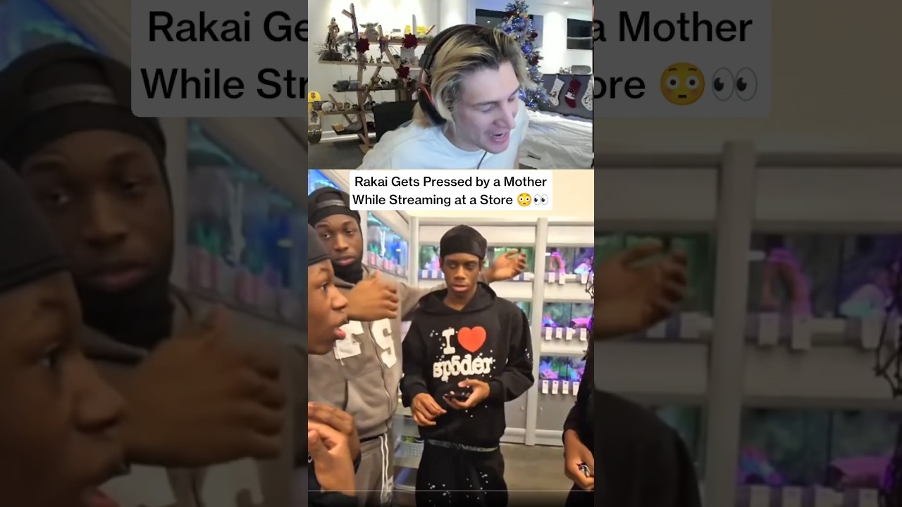 Rakai Gets Pressed by a Mother While Streaming at a Store 😳👀