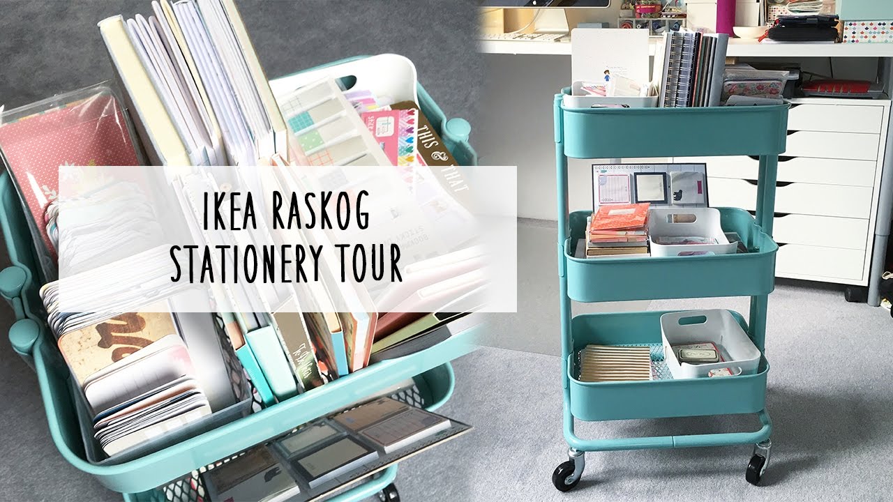 IKEA Raskog Cart Tour - Hier bewahre ich meine Schreibwaren auf! | Office Organisation