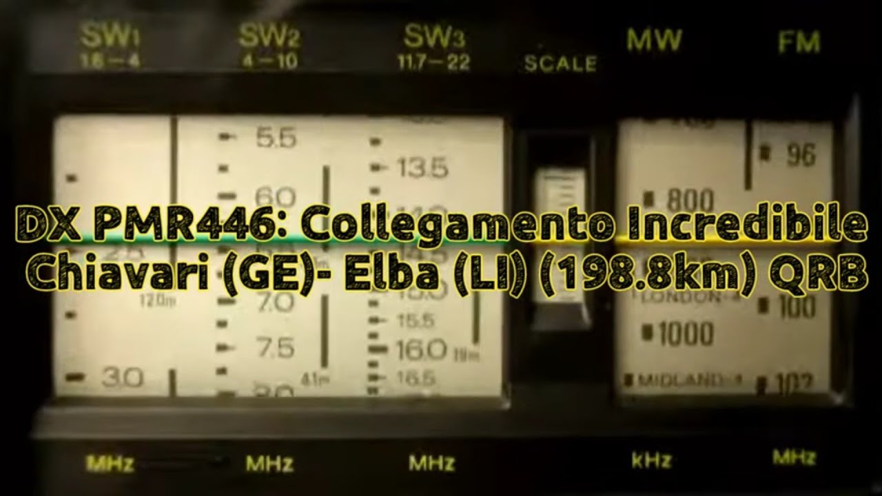 DX PMR446: Collegamento Incredibile Chiavari (GE)-Elba (LI) (198.8km) QRB
