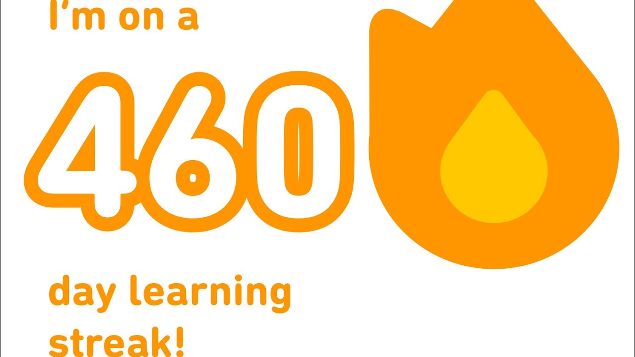 Duolingo Languages complete day streak 460 Week 56 Event March badge started 50 points quests days