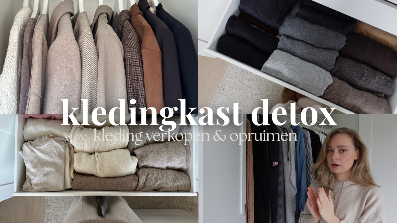 Kledingkast detox | kleding verkopen en opruimen 🤎