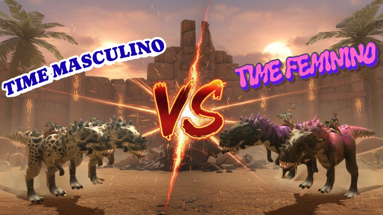 🤠DINO STORM - Servidor ASIA - TIME FEMININO VS TIME MASCULINO 🤠
