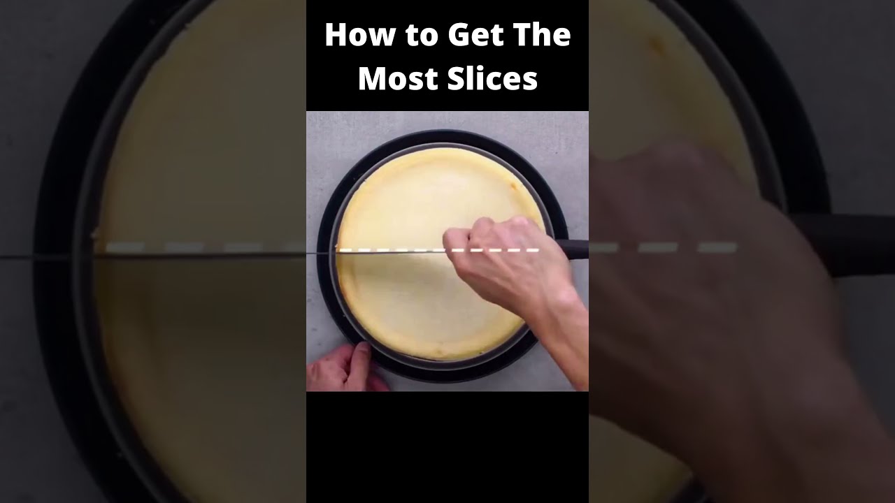 How To Get The Most Slices Out Of Your Cheese Cake.